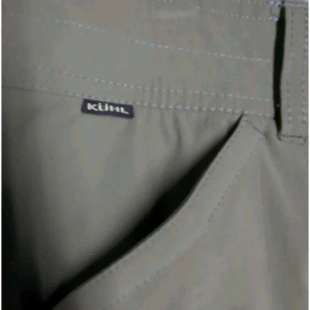 Kuhl Pants Men 40x30 Side Zipper Pocket Deep Khaki Beige Chino Outdoor Hiking